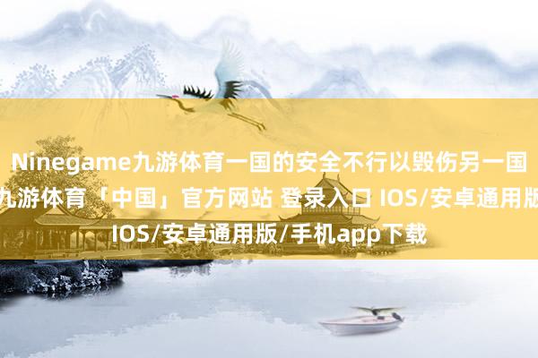 Ninegame九游体育一国的安全不行以毁伤另一国的安全来保险-九游体育「中国」官方网站 登录入口 IOS/安卓通用版/手机app下载